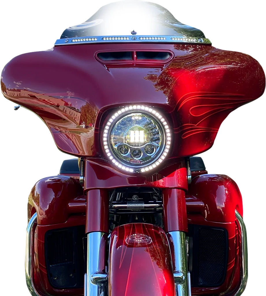 Custom Dynamics Sequential Trim Ring - Chrome PB-7TR-AW-1C - Side View