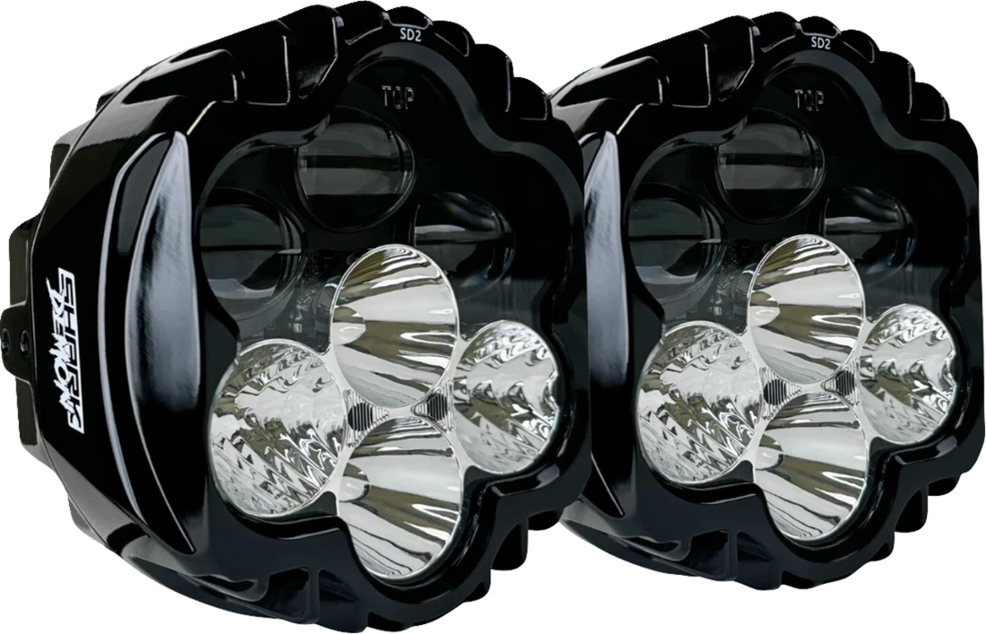 Custom Dynamics Shark Demon® 2 Headlight - Road Glide SD2-RG-WW - Side View