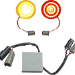 Load image into Gallery viewer, Custom Dynamics Solid Amber Turn, Red Run/Brake w/ Brake Strobe for Softail CD-STS-BRK - Main Product View