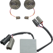 Load image into Gallery viewer, Custom Dynamics Solid Amber Turn, Red Run/Brake w/ Brake Strobe for Softail CD-STS-BRK - Side View