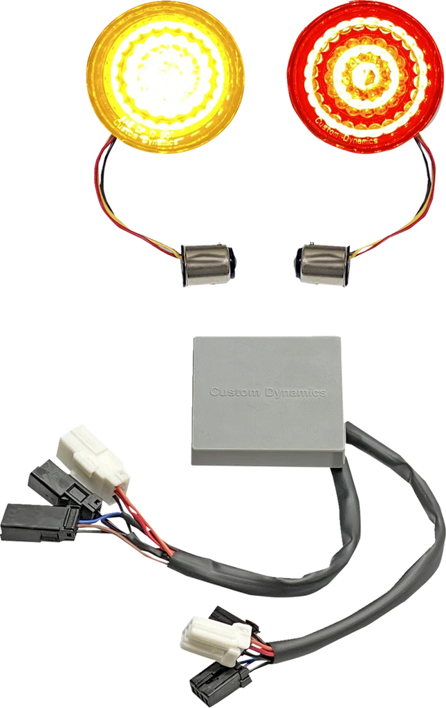 Custom Dynamics Solid Amber Turn, Red Run/Brake w/ Brake Strobe for Sportster CD-STS-BCMXL - Main Product View