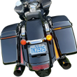 Load image into Gallery viewer, Custom Dynamics Solid Amber Turn, Red Run/Brake w/ Brake Strobe for Touring CD-STS-AR-57 - Back View