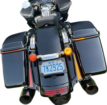 Load image into Gallery viewer, Custom Dynamics Solid Amber Turn, Red Run/Brake w/ Brake Strobe for Touring CD-STS-AR-57 - Back View