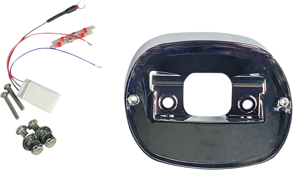Custom Dynamics Taillight Baseplate - Chrome TL-BASE99-C - Main Product View