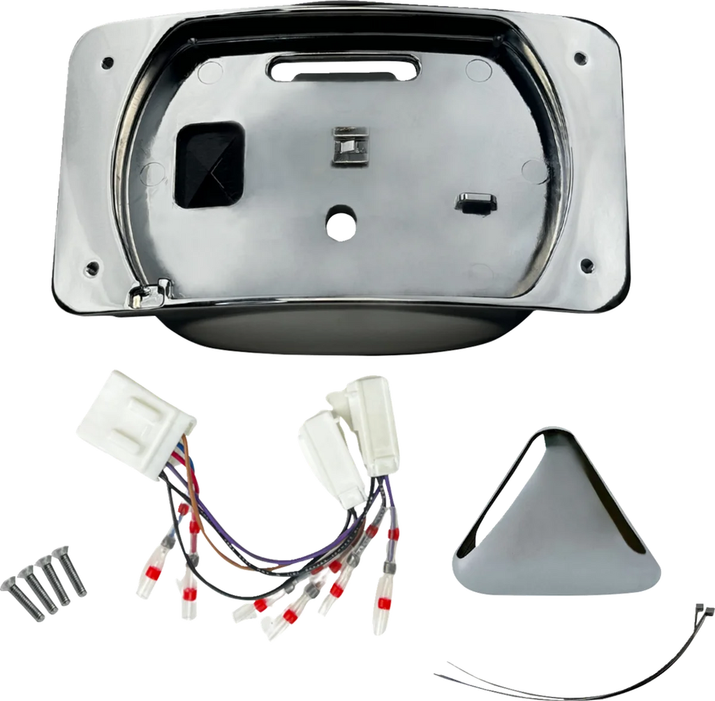 Custom Dynamics Taillight Eliminator/License Plate Mount - Chrome CD-ELIM-TL-C - Main Product View
