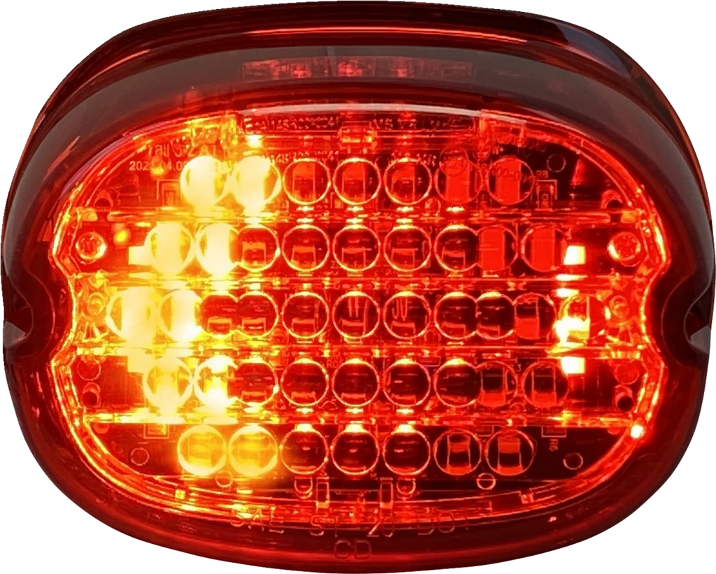 Custom Dynamics Taillight w/ Integrated Turn Signal - No Window - Red Lens CD-INT-TL-NW-R - Main Product View