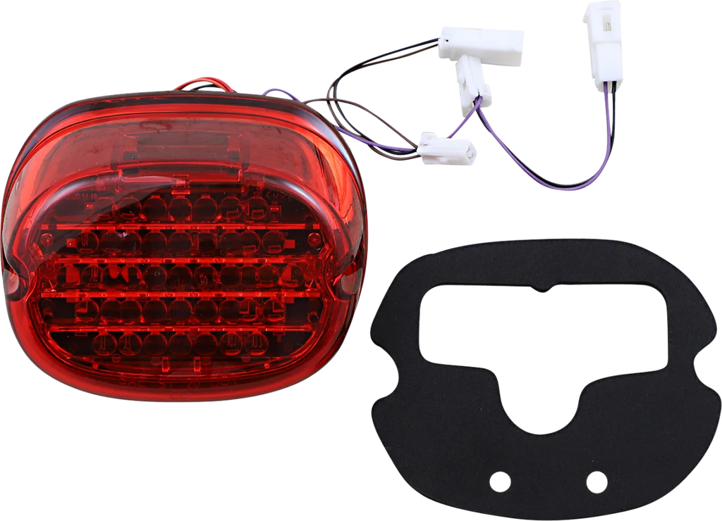 Custom Dynamics Taillight w/ Integrated Turn Signal - No Window - Red Lens CD-INT-TL-NW-R - Side View