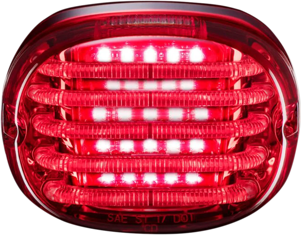 Custom Dynamics Taillight - with License Plate Illumination Window - Red PB-TL-SBW-R - Main Product View