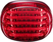 Load image into Gallery viewer, Custom Dynamics Taillight - with License Plate Illumination Window - Red PB-TL-SBW-R - Side View