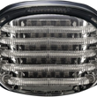 Load image into Gallery viewer, Custom Dynamics Taillight - with License Plate Illumination Window - Smoke PB-TL-SBW-S - Back View