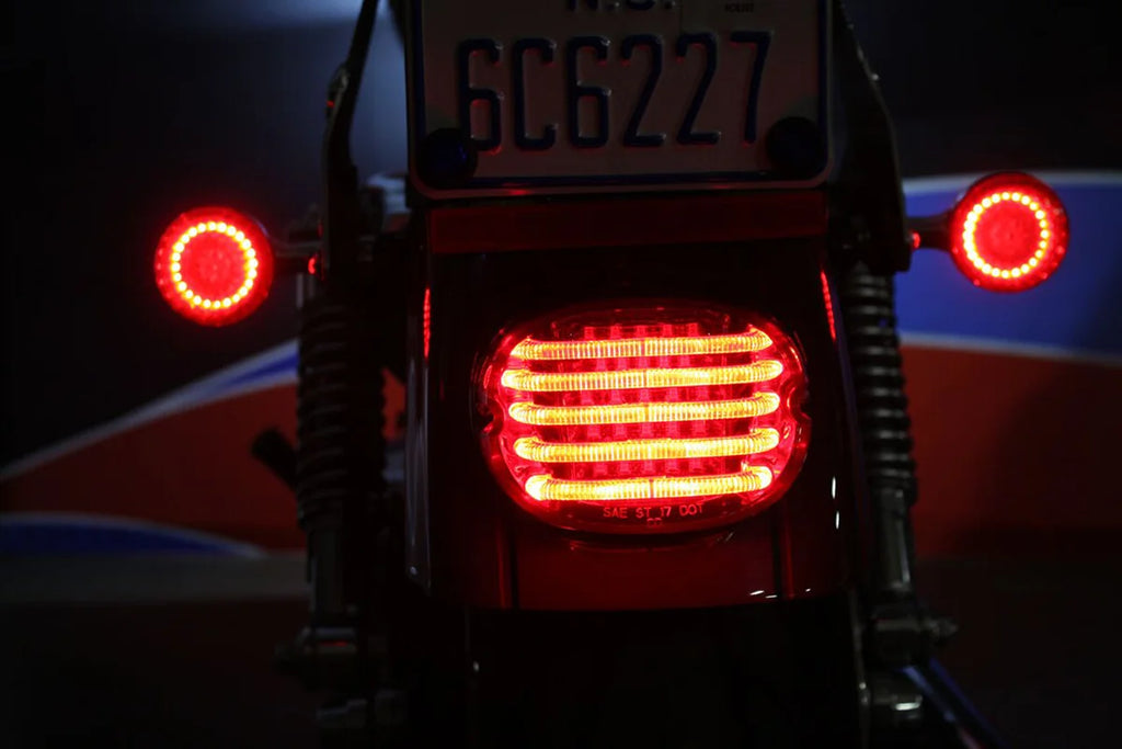 Custom Dynamics Taillight - without License Plate Illumination Window - Smoke PB-TL-LP-S - Side View