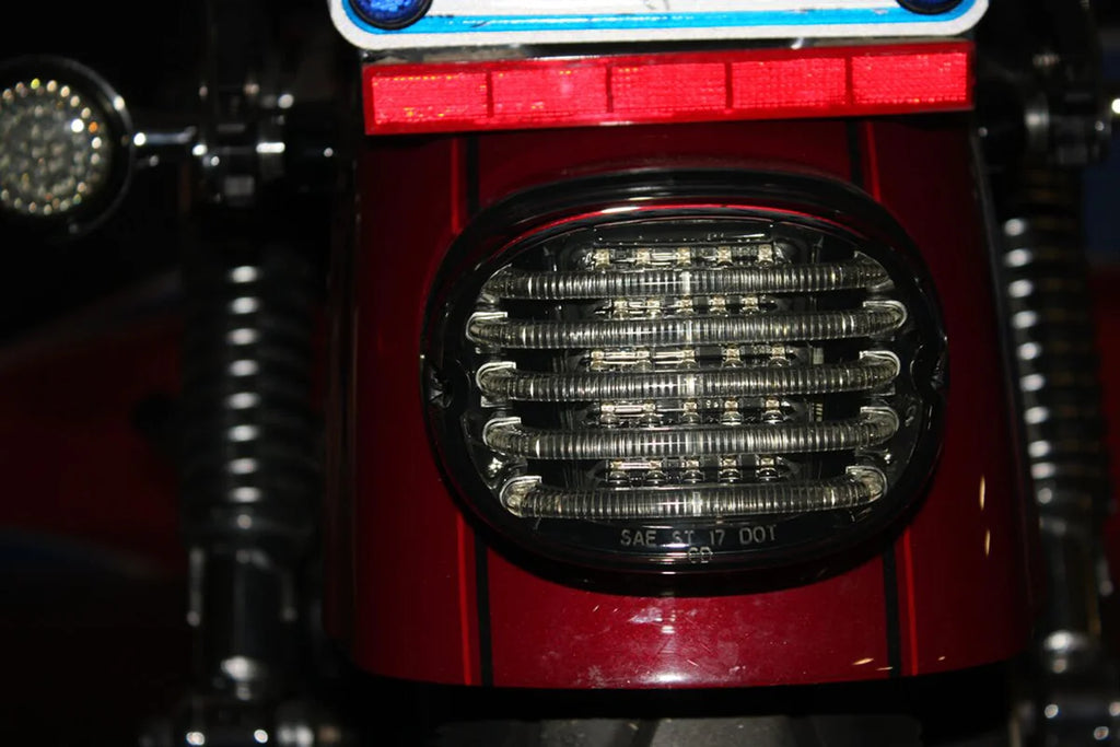 Custom Dynamics Taillight - without License Plate Illumination Window - Smoke PB-TL-LP-S - Back View