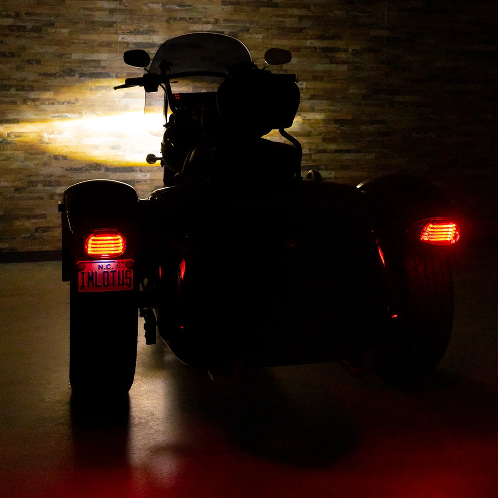 Custom Dynamics Taillight - without License Plate Illumination Window - Smoke PB-TL-SB-S - Back View