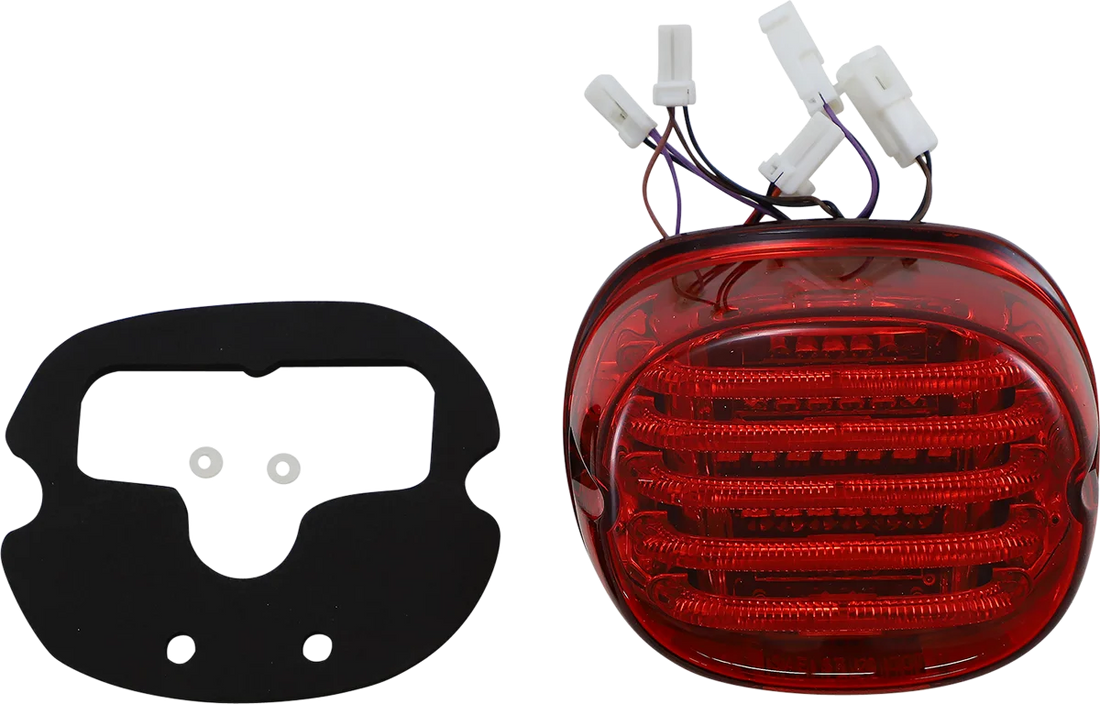 Custom Dynamics Taillight/Turn Signal - Bottom Window - Red Lens PB-TL-INT-BW-R - Side View