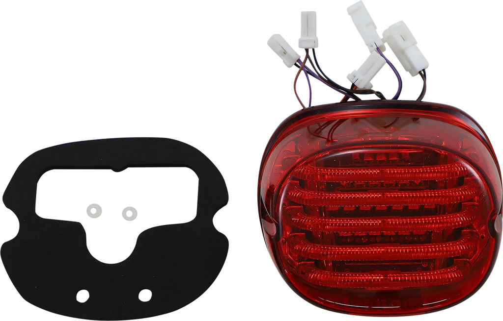 Custom Dynamics Taillight/Turn Signal - Bottom Window - Red Lens PB-TL-INT-BW-R - Side View