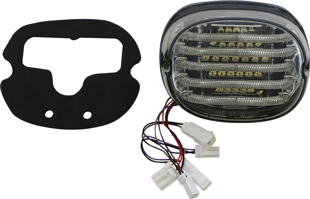 Custom Dynamics Taillight/Turn Signal - Bottom Window - Smoke Lens PB-TL-INT-BW-S - Side View