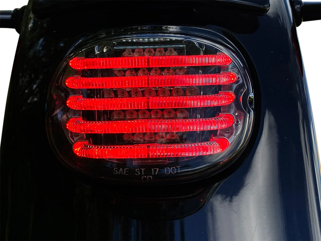 Custom Dynamics Taillight/Turn Signal - Bottom Window - Smoke Lens PB-TL-INT-BW-S - Detail View