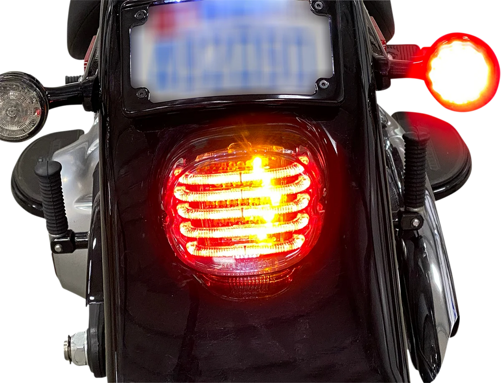 Custom Dynamics Taillight/Turn Signal - Smoke Lens PB-TL-INT-NW-S - Side View
