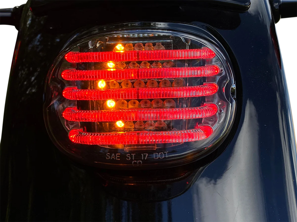 Custom Dynamics Taillight/Turn Signal - Top Window - Smoke Lens PB-TL-INT-TW-S - Side View