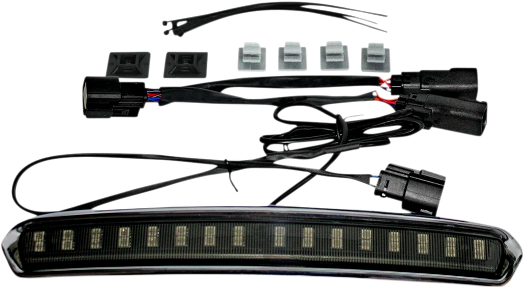 Custom Dynamics Tour Pack Lid Light - Black/Red CD-TP-LID-BR - Side View