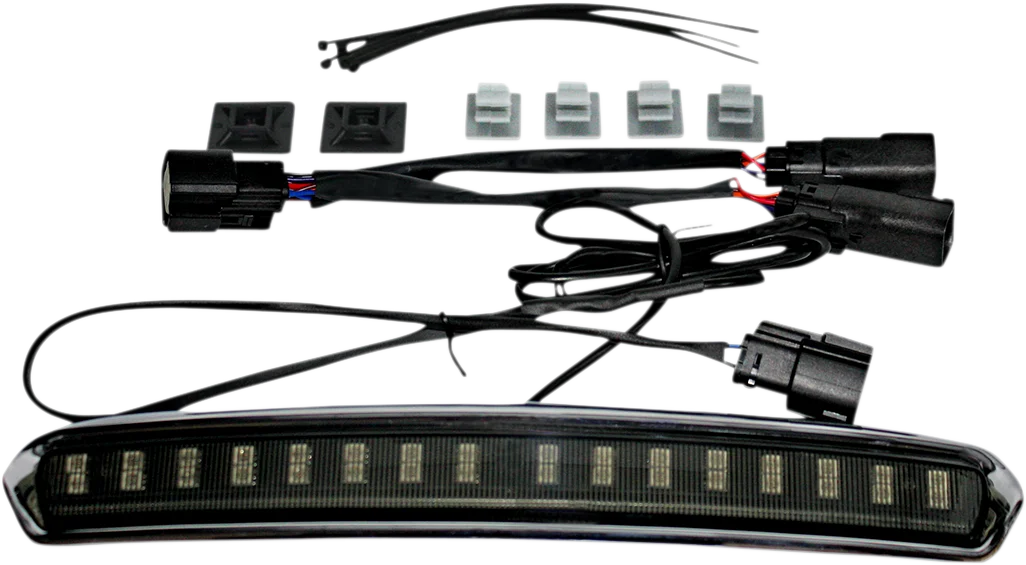 Custom Dynamics Tour Pack Lid Light - Chrome/Red CD-TP-LID-CR - Detail View