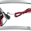 Load image into Gallery viewer, Custom Dynamics Tri-Radius License Plate Frame w Flushmount LEDs - Black TF06-B - Back View