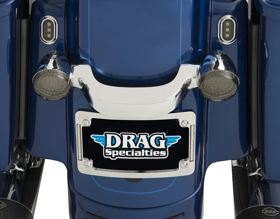 Custom Dynamics Tri-Radius License Plate Frame w Flushmount LEDs - Black TF06-B - Additional View 5