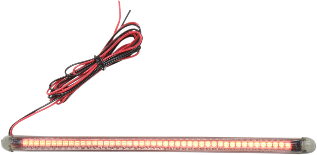 Custom Dynamics TruFLEX® LED Strip - 6.3" - Red/Smoke TF45RS - Side View