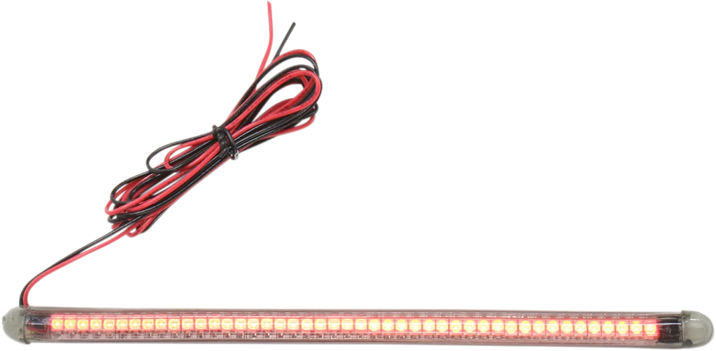 Custom Dynamics TruFLEX® LED Strip - 6.3" - Red/Smoke TF45RS - Side View