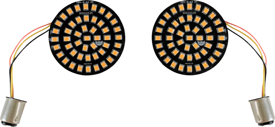 Custom Dynamics Turn Signal Insert - LED - Amber - 1157 GEN-4-A-1157 - Side View