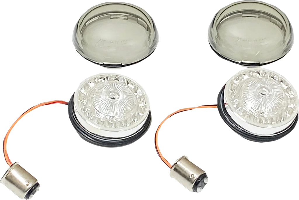 Custom Dynamics Turn Signal Insert - Red/Smoke PB-RR-57-S - Main Product View