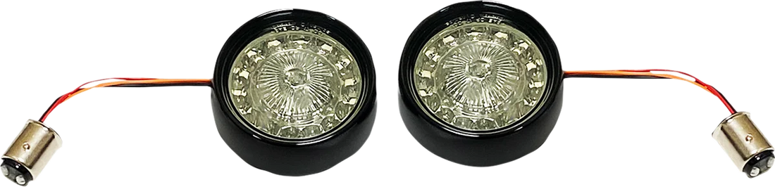 Custom Dynamics Turn Signal Insert - Red/Smoke PBBB-RR-1157CS - Side View