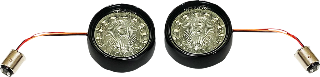 Custom Dynamics Turn Signal Insert - Red/Smoke PBBB-RR-1157CS - Side View