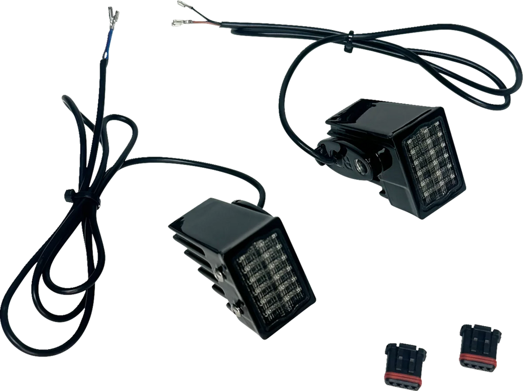 Custom Dynamics Turn Signals - LED - Rear - Black - Smoke Lens CD-RTS-18ST-B - Main Product View