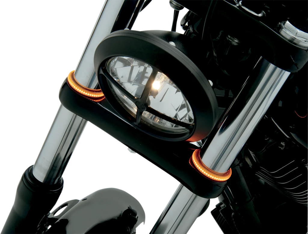 Custom Dynamics WRAPZ® Fork Lights - 39 mm - Smoke Lens TW39AS - Main Product View