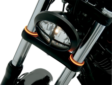 Load image into Gallery viewer, Custom Dynamics WRAPZ® Fork Lights - 56 mm - Amber Lens TW56AA - Main Product View