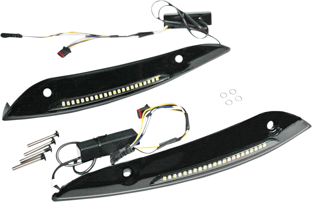 Custom Dynamics Windshield Trim - Chrome CD-RG-WT-AW2-C - Side View