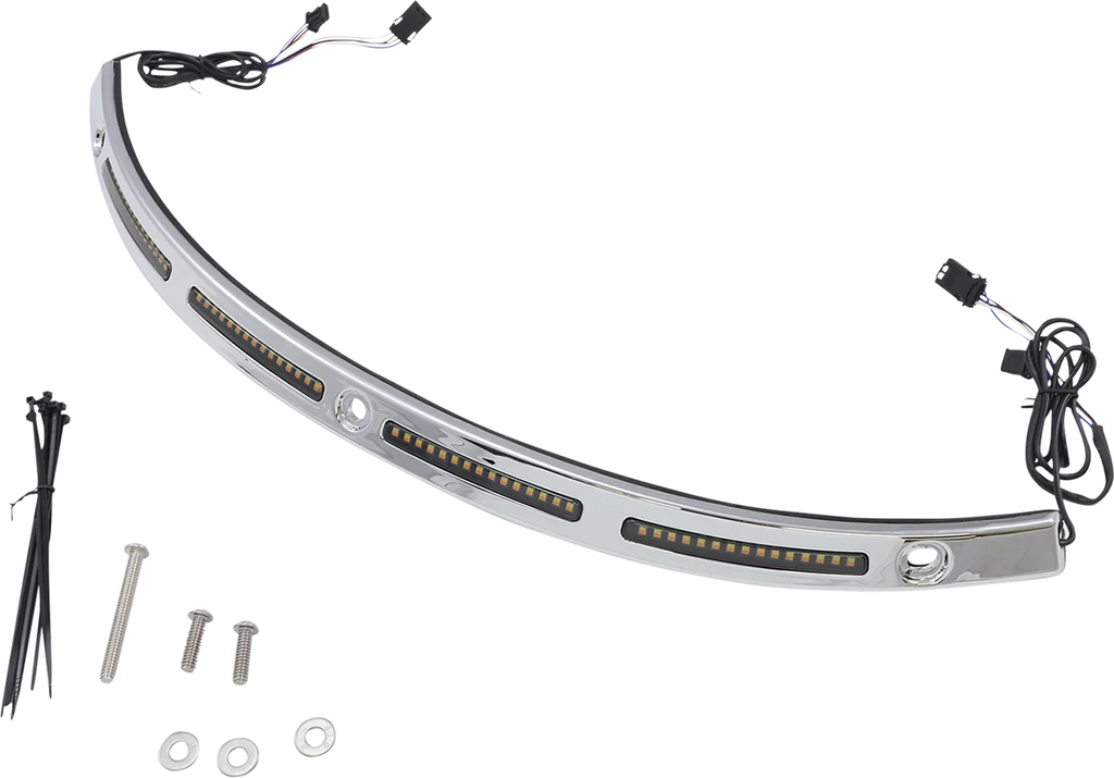 Custom Dynamics Windshield Trim - Chrome CD-WT2-14-C - Main Product View