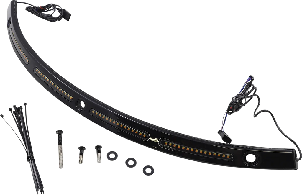 Custom Dynamics Windshield Trim - Chrome CD-WT2-14-C - Side View