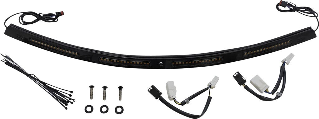 Custom Dynamics Windshield Trim - Sequential Turn Signals - Black CD-WT2-SEQ-01-B - Main Product View