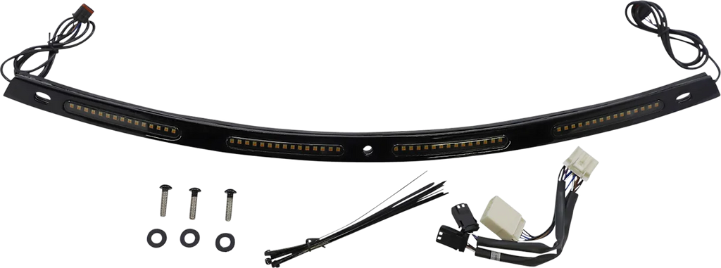 Custom Dynamics Windshield Trim - Sequential Turn Signals - Black CD-WT2-SEQ-05-B - Main Product View
