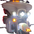 Load image into Gallery viewer, Custom Dynamics Windshield Trim - Sequential Turn Signals - Chrome CD-WT2-SEQ-05-C - Side View