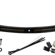 Load image into Gallery viewer, Custom Dynamics Windshield Trim - Sequential Turn Signals - Black CD-WT2-SEQ-05-B - Main Product View