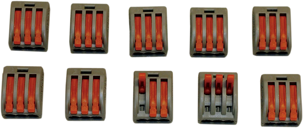 Custom Dynamics Wiring Cage Clamps 3-Spot - 10PK CG23 - Main Product View