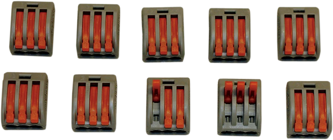 Custom Dynamics Wiring Cage Clamps 5-Spot - 10PK CG25 - Side View