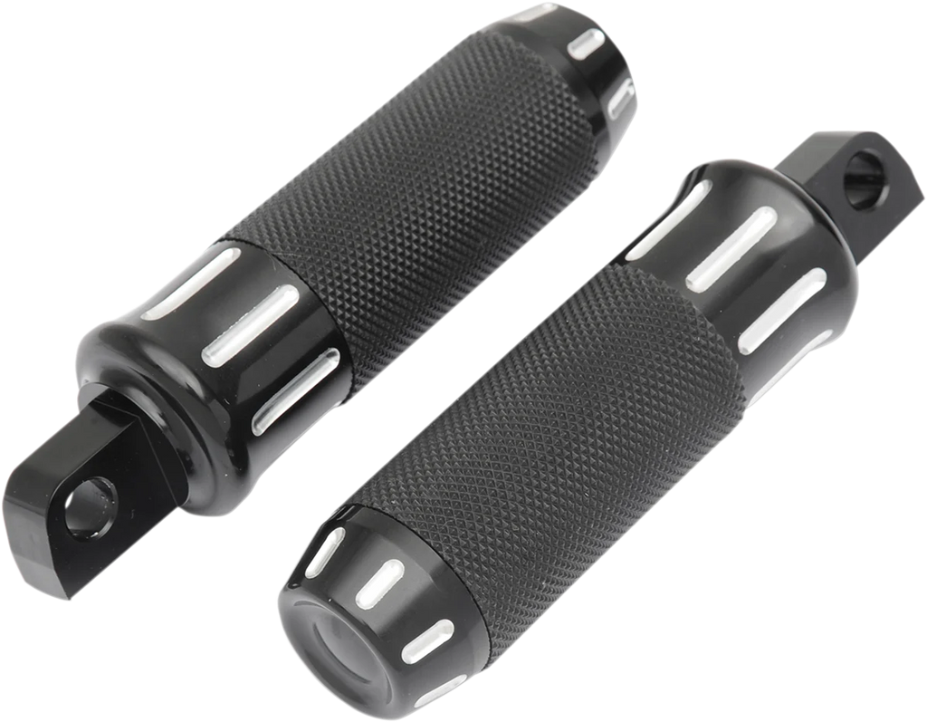 Custom Footpegs - Black Cut DragSpecialties 354128 - Main Product View