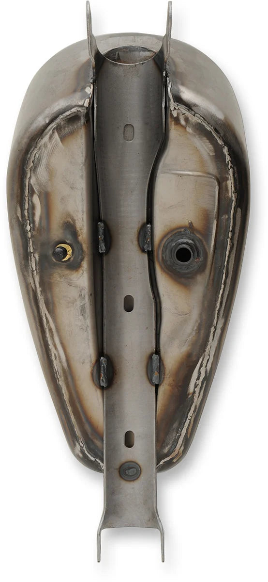 Custom Gas Tank - Diamond - 3 Gallons - Sportster DragSpecialties 63584D - Back View