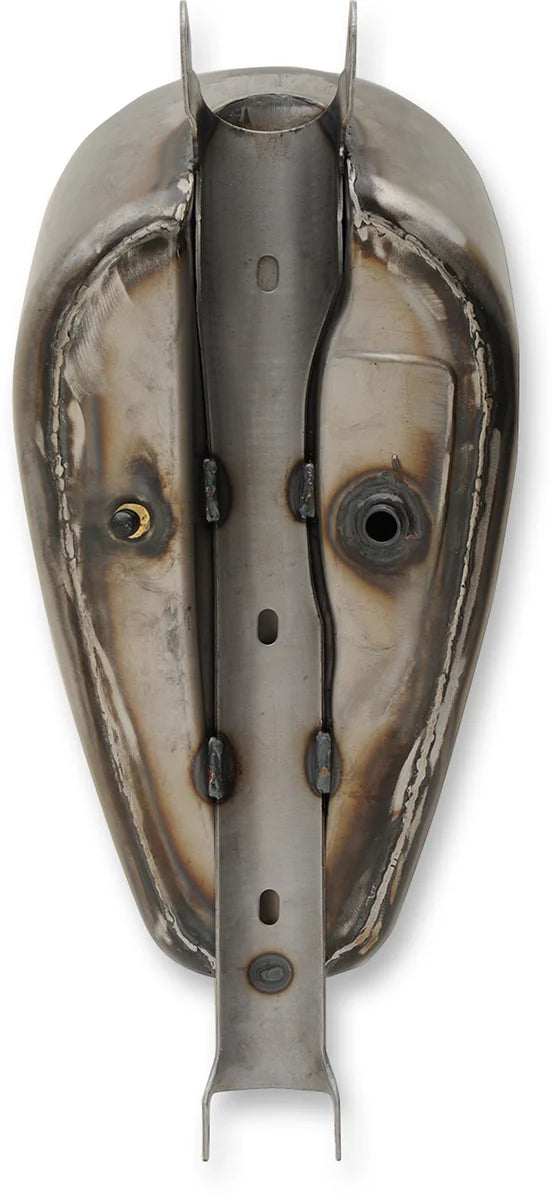 Custom Gas Tank - Peanut - 3 Gallons - Sportster DragSpecialties 63584 - Back View