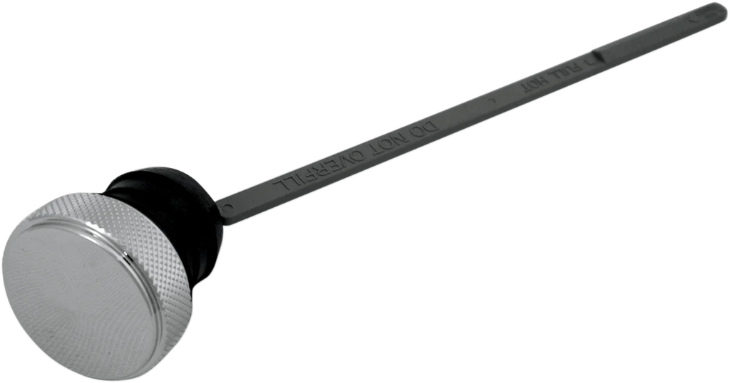 Custom Oil Dipstick - Peaked - Chrome - Dyna DragSpecialties 63187F - Main Product View