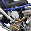 Load image into Gallery viewer, Custom Oil Tank - Center Fill - Softail DragSpecialties 241306 - Side View